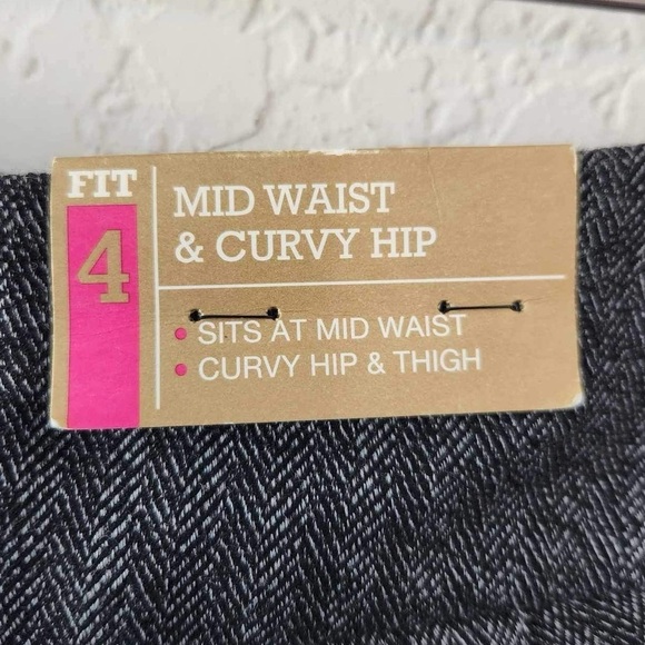 Mossimo Mid Waist & Curvy Hip Gray Trousers Size 16 - Picture 3 of 10